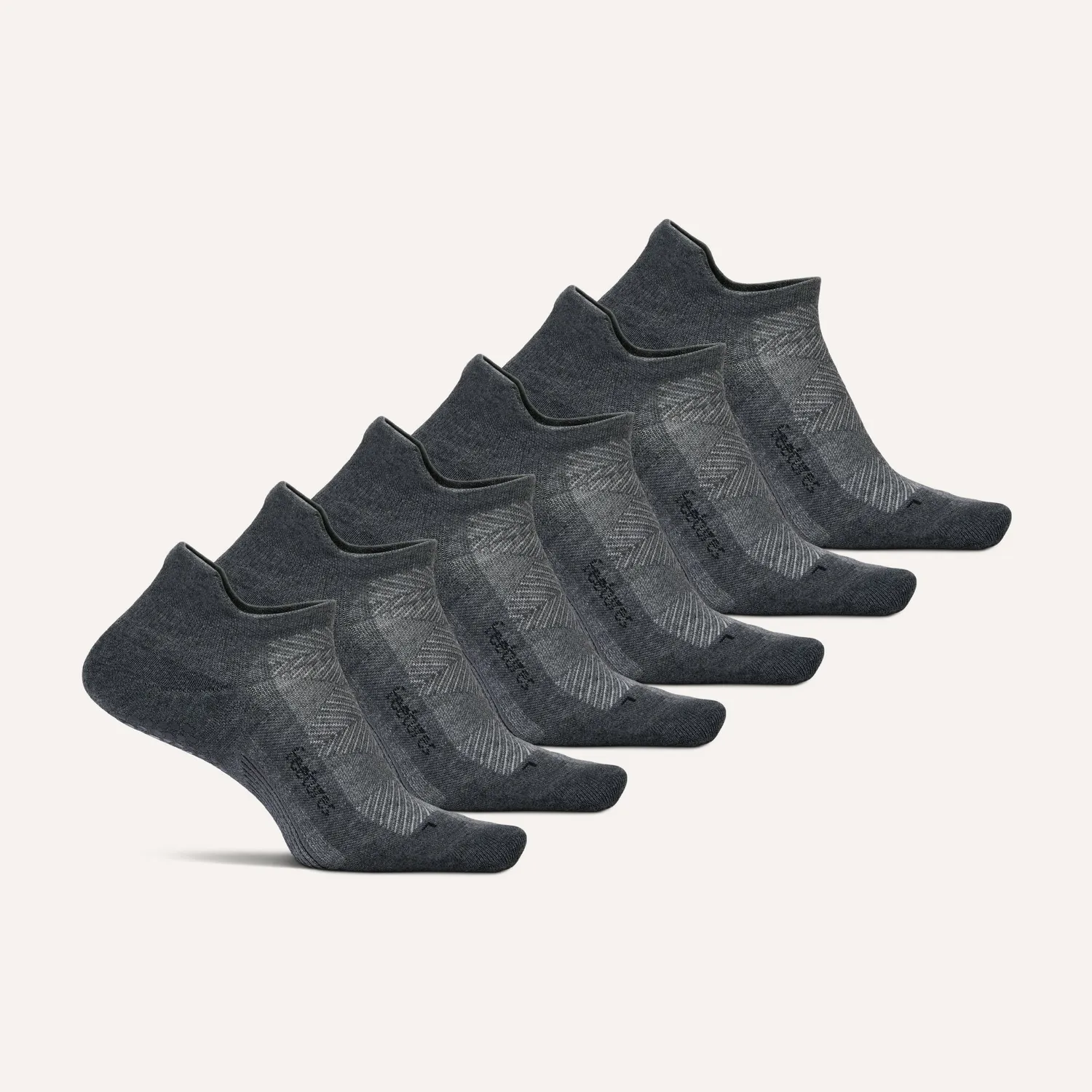 Feetures Elite Grip Max Cushion Tab sokker 6-pk Balance Black Mix