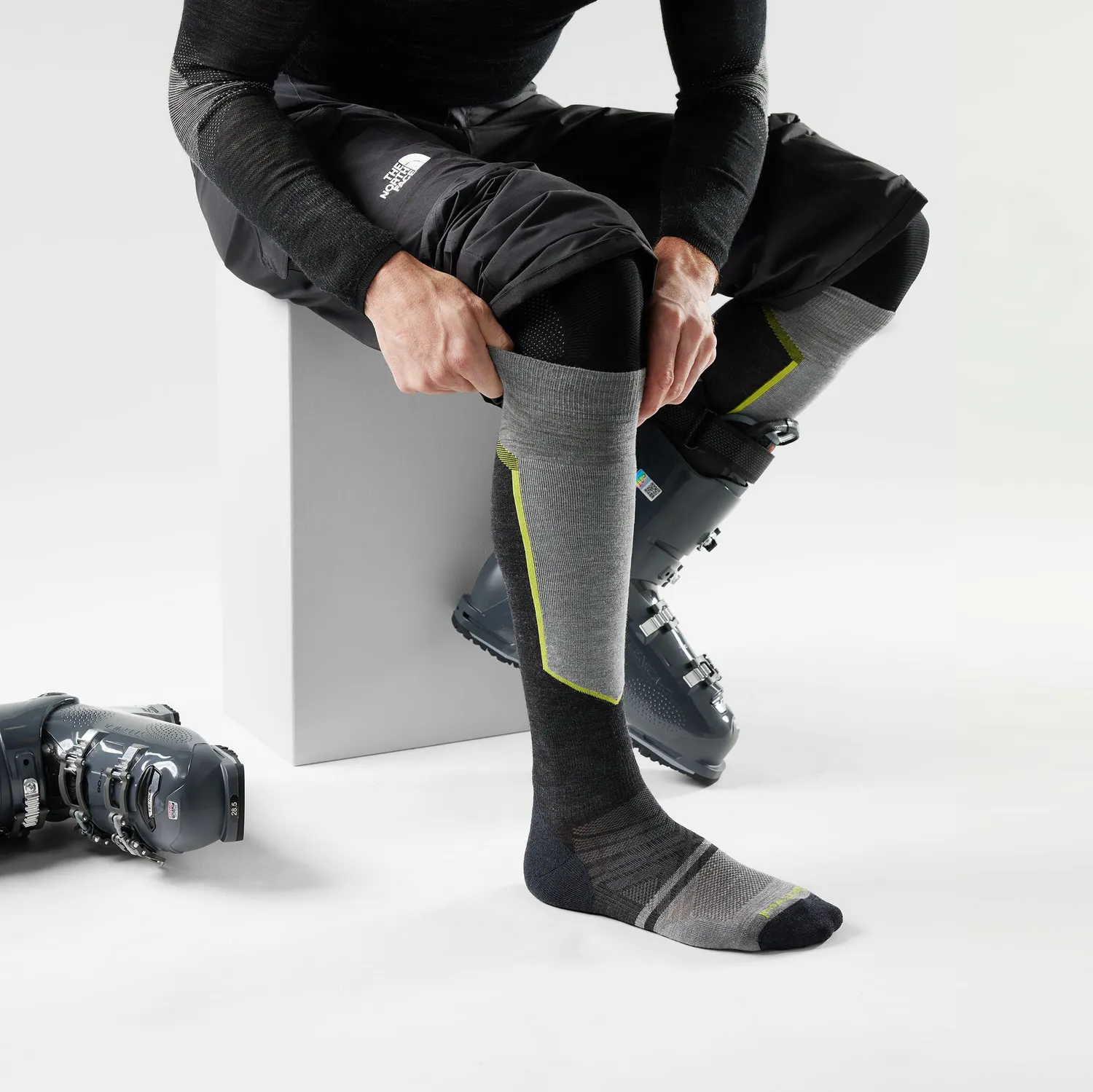 Smartwool Ski Extra Stretch OTC skisokker Charcoal ull