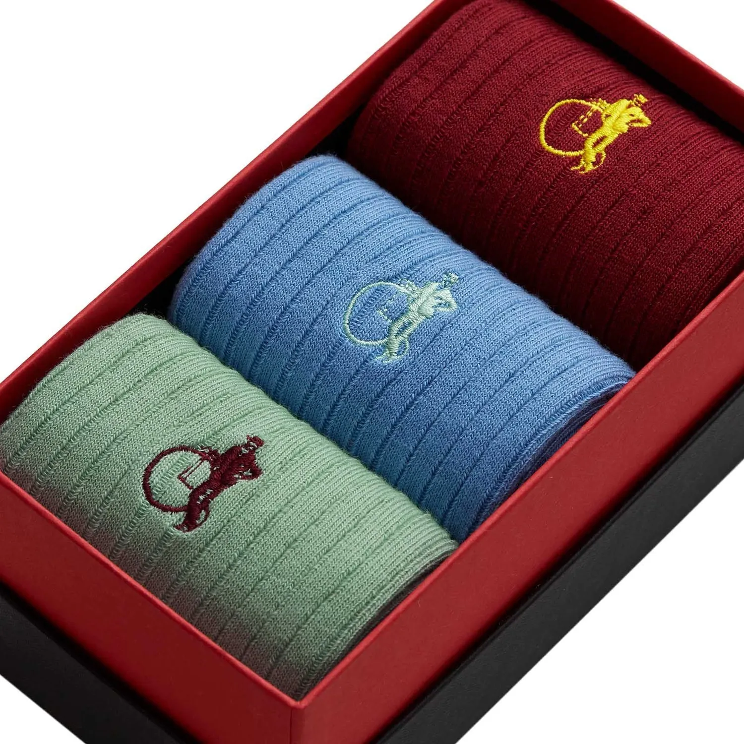 London Sock Company Melrose Classics sokker 3 par retro bomull