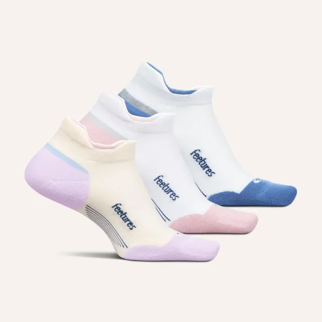 Feetures Elite Max Cushion Tab sokker 3-pack hvit ankel