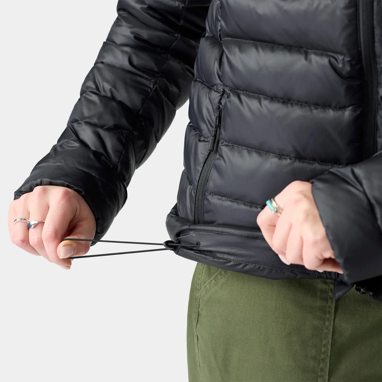 Smartwool Winterloft Hooded jakke Black dame varm