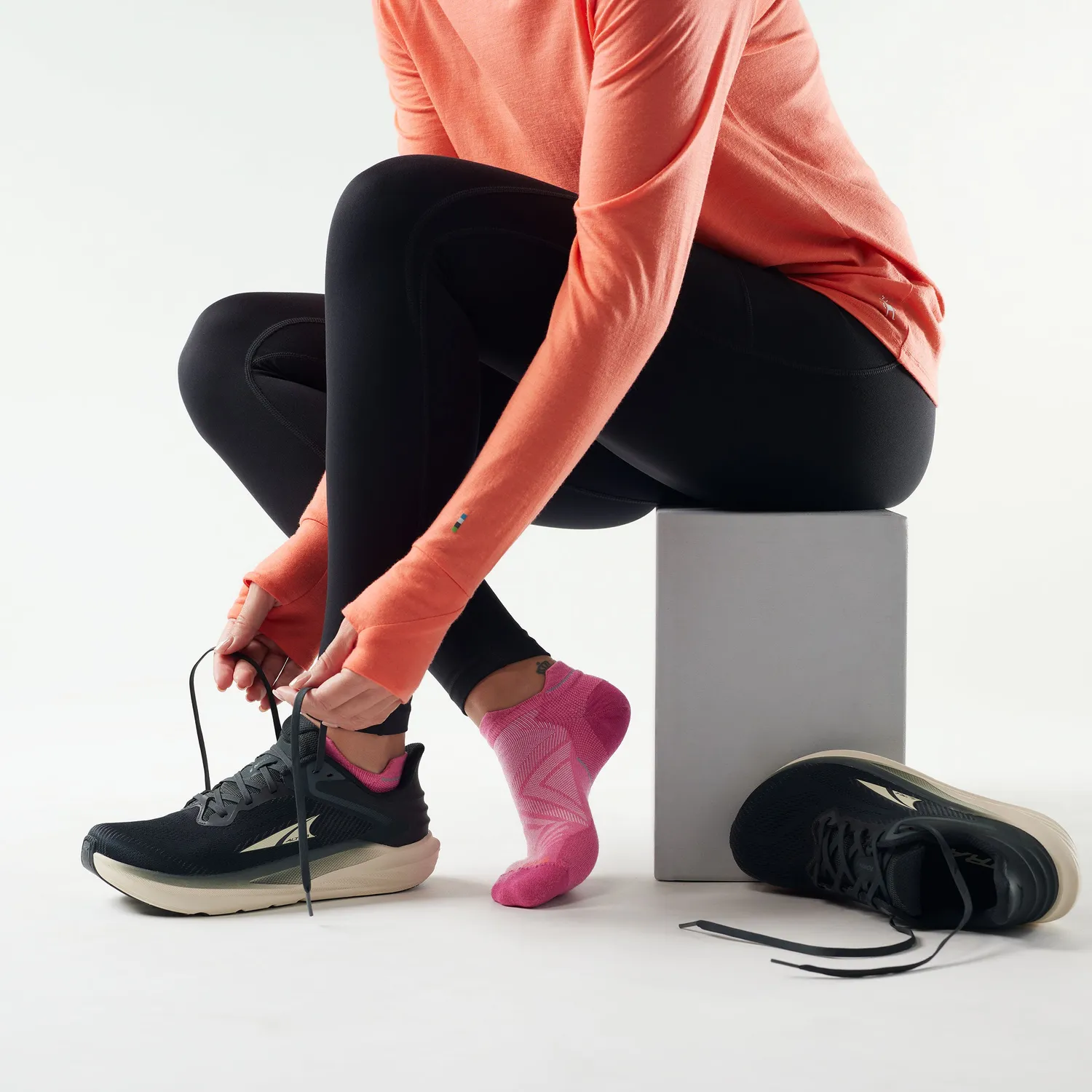 Smartwool Run Low Ankle sokker dame garden pink ull