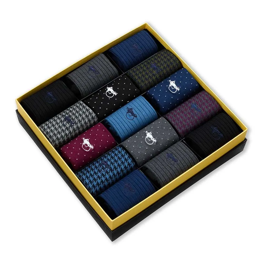 London Sock Company Dash of Class dressokker 15-pakning klassisk
