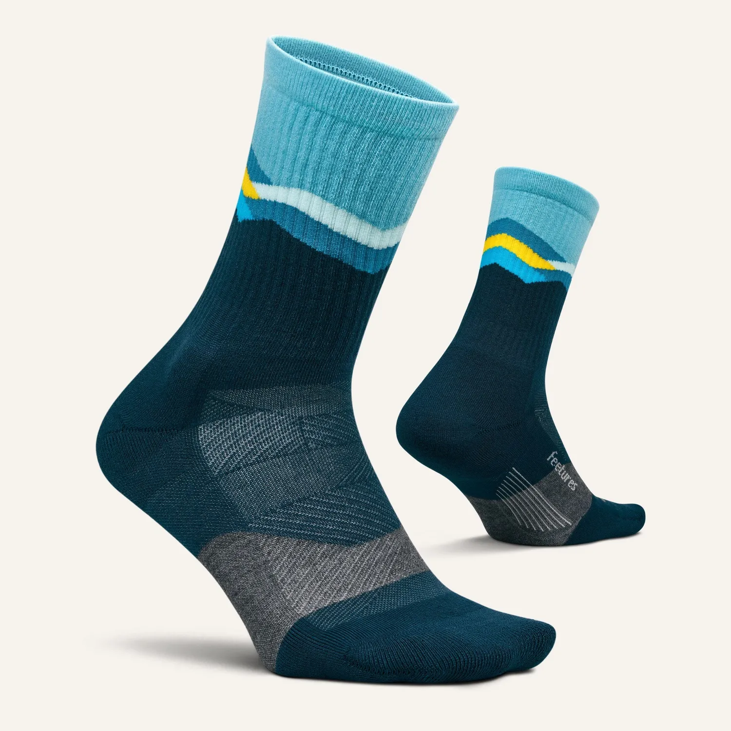 Feetures Trail Max Cushion Mini Crew løpesokker demping