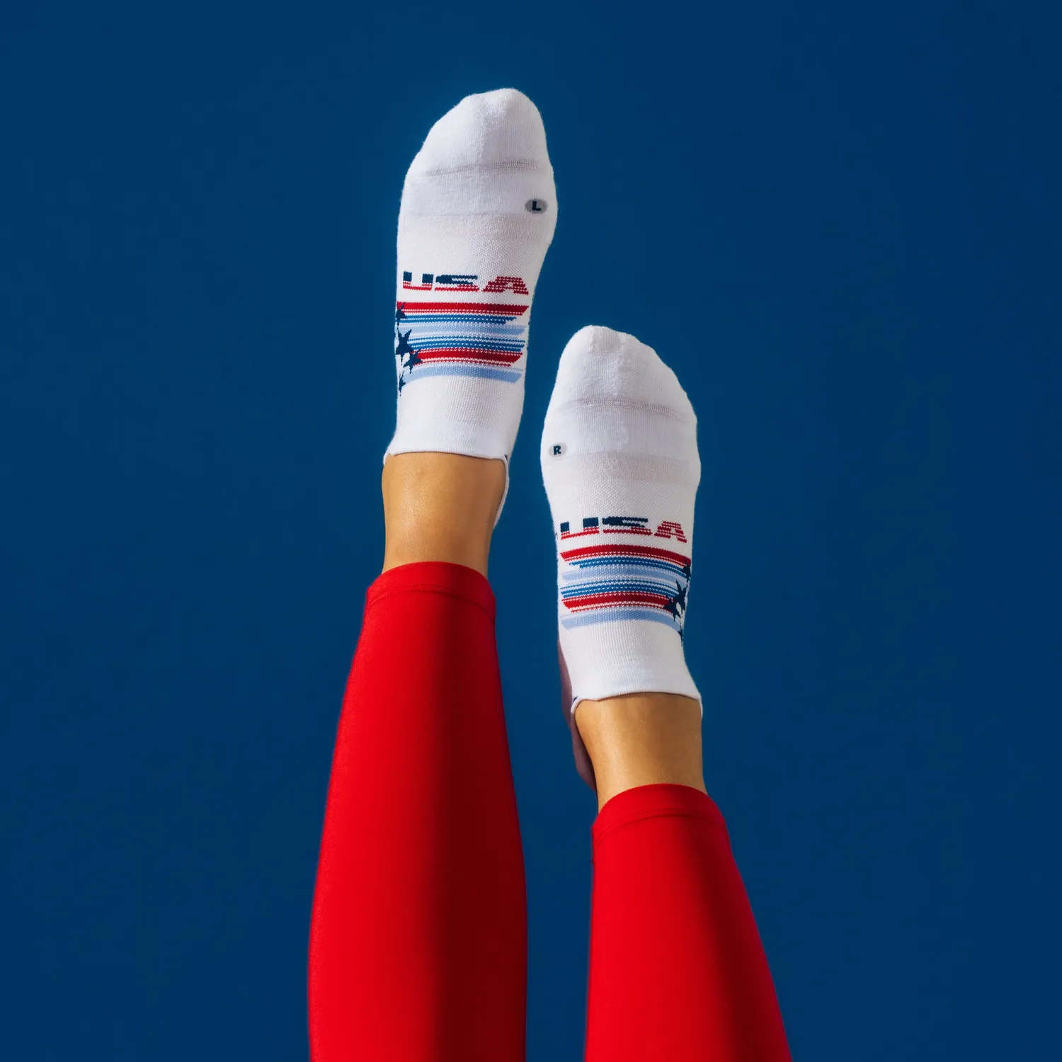 Feetures Elite Light Cushion Tab sokker Spangled tynn