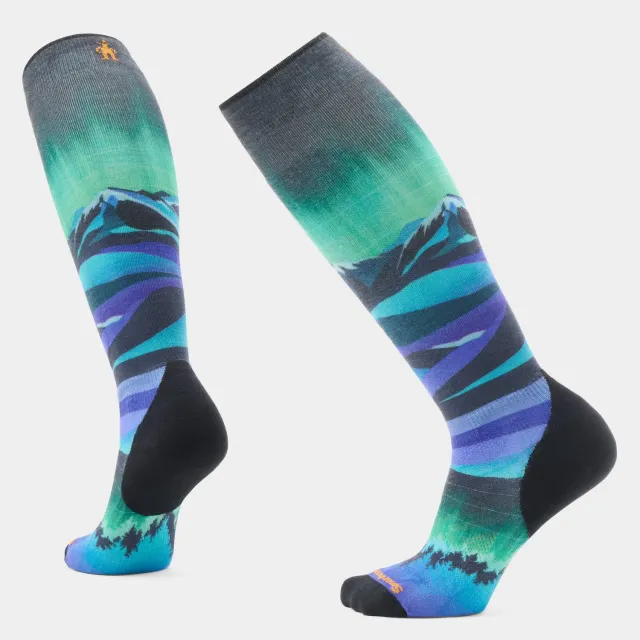 Smartwool Ski Compression Print knestrømper dame black