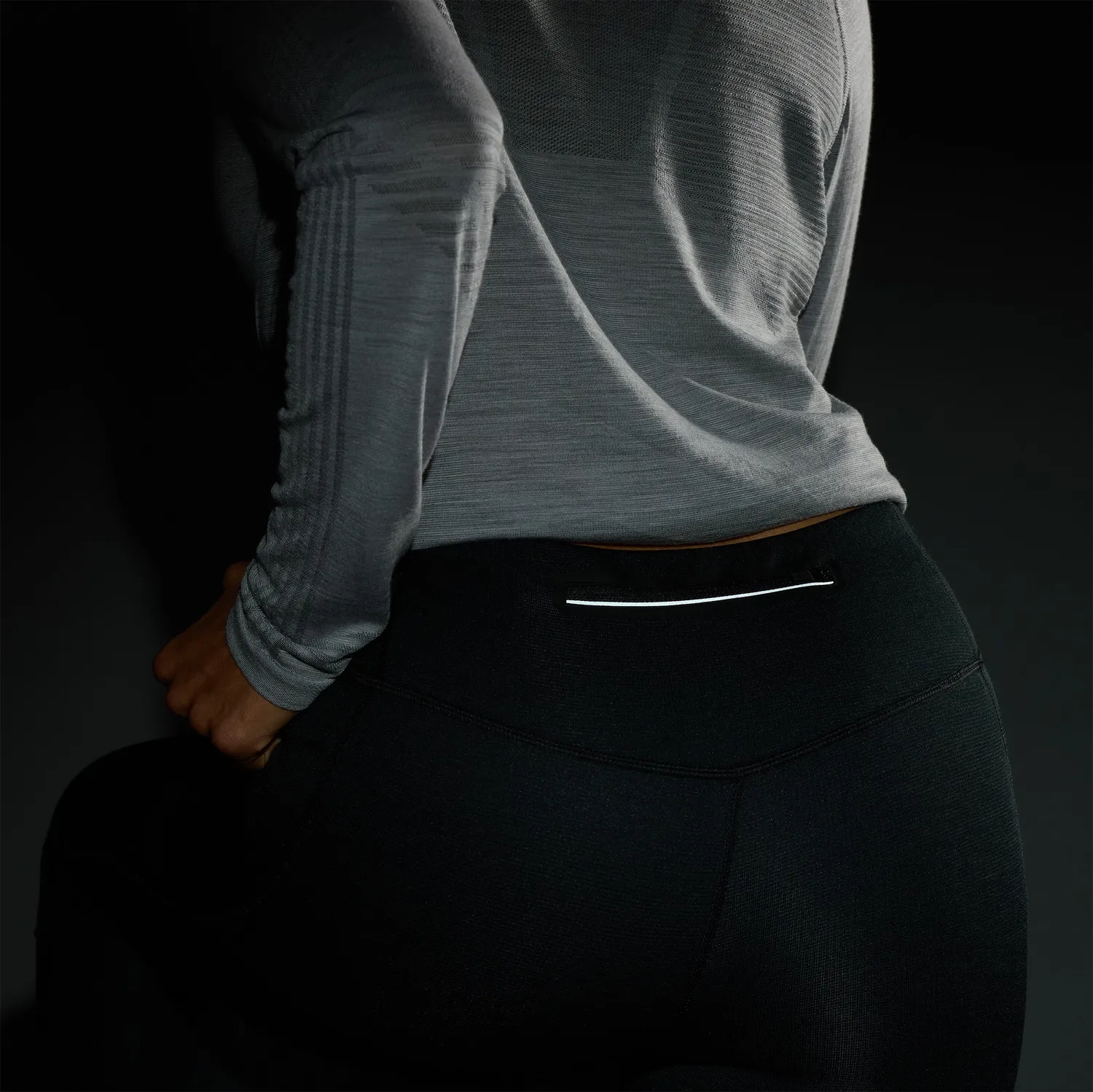 Smartwool Active Fleece Wind Tight treningstights svart