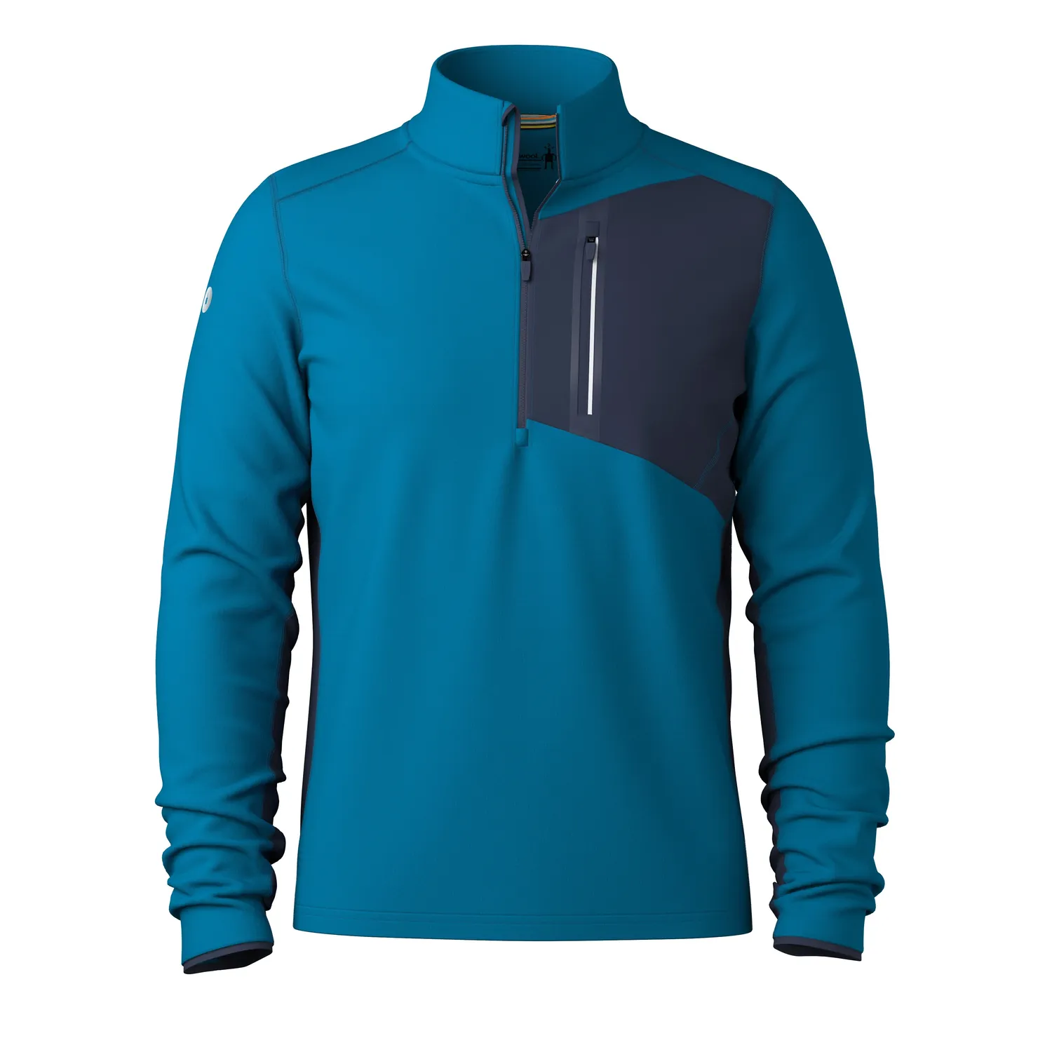 Smartwool Active Fleece 1/2 Zip genser Nival Blue stretch