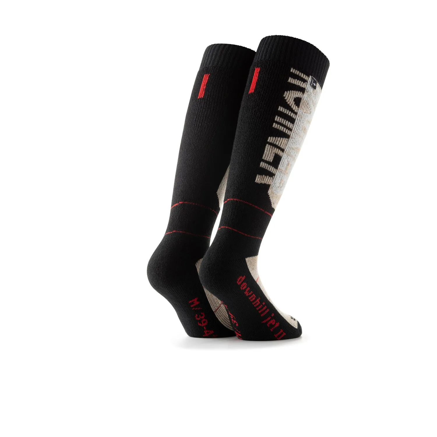 Rohner Downhill Jet II skisokker rød frotte