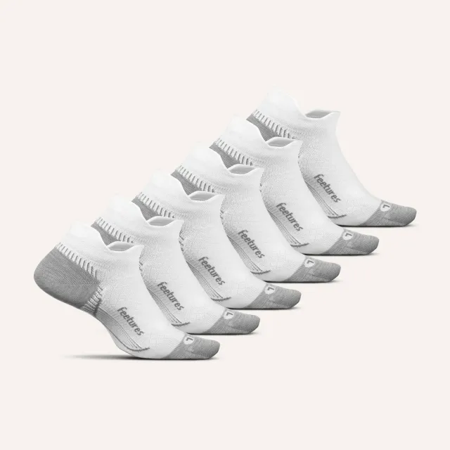 Feetures Plantar Fasciitis Relief Tab sokker 6-pack hælkompresjon