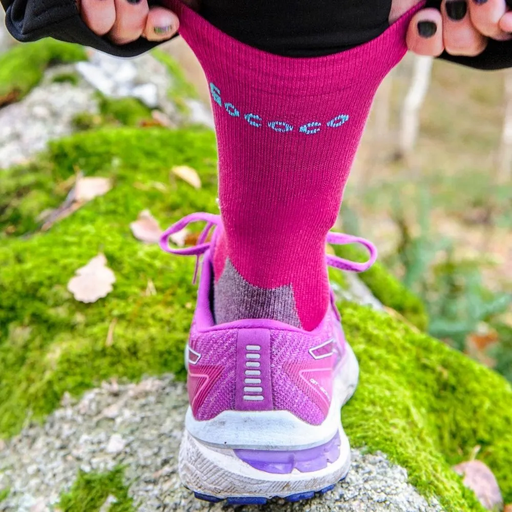 Gococo Technical Cushion High Wool løpesokker fuchsia 35-38 ull