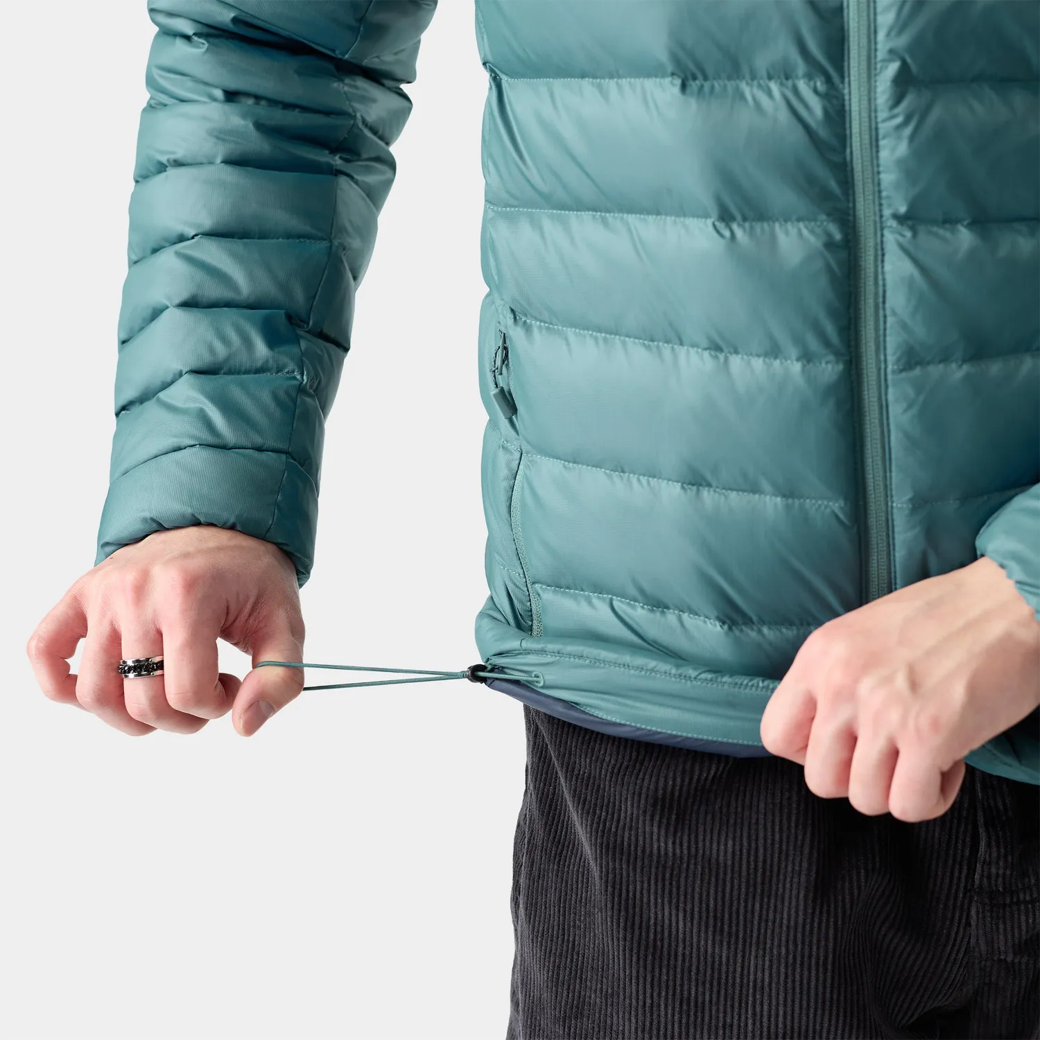 Smartwool Winterloft Hooded dunjakke dusty teal 700-fill