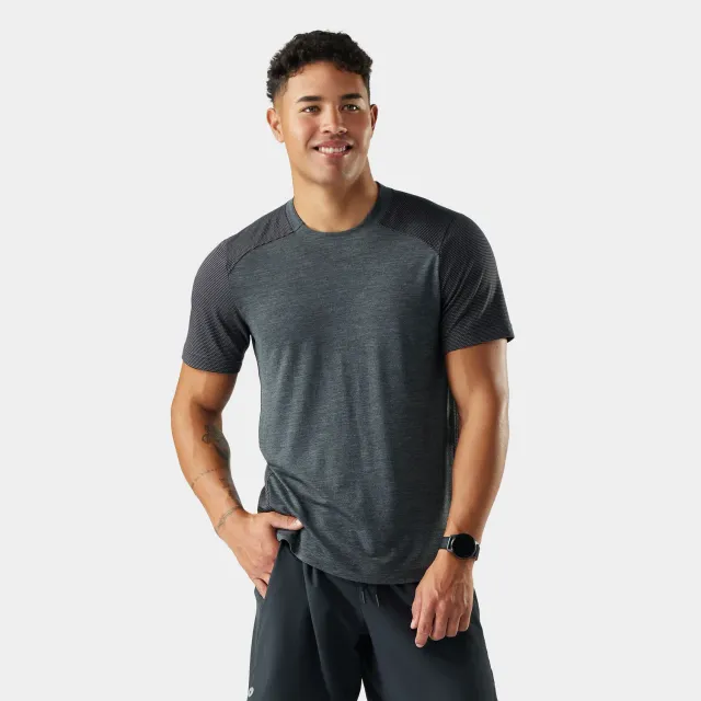Smartwool Active Mesh t-skjorte Charcoal Heather M