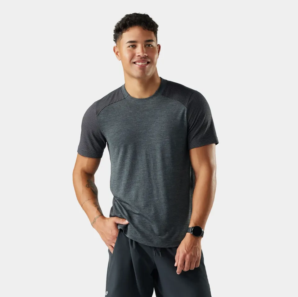 Smartwool Active Mesh t-skjorte Charcoal Heather M