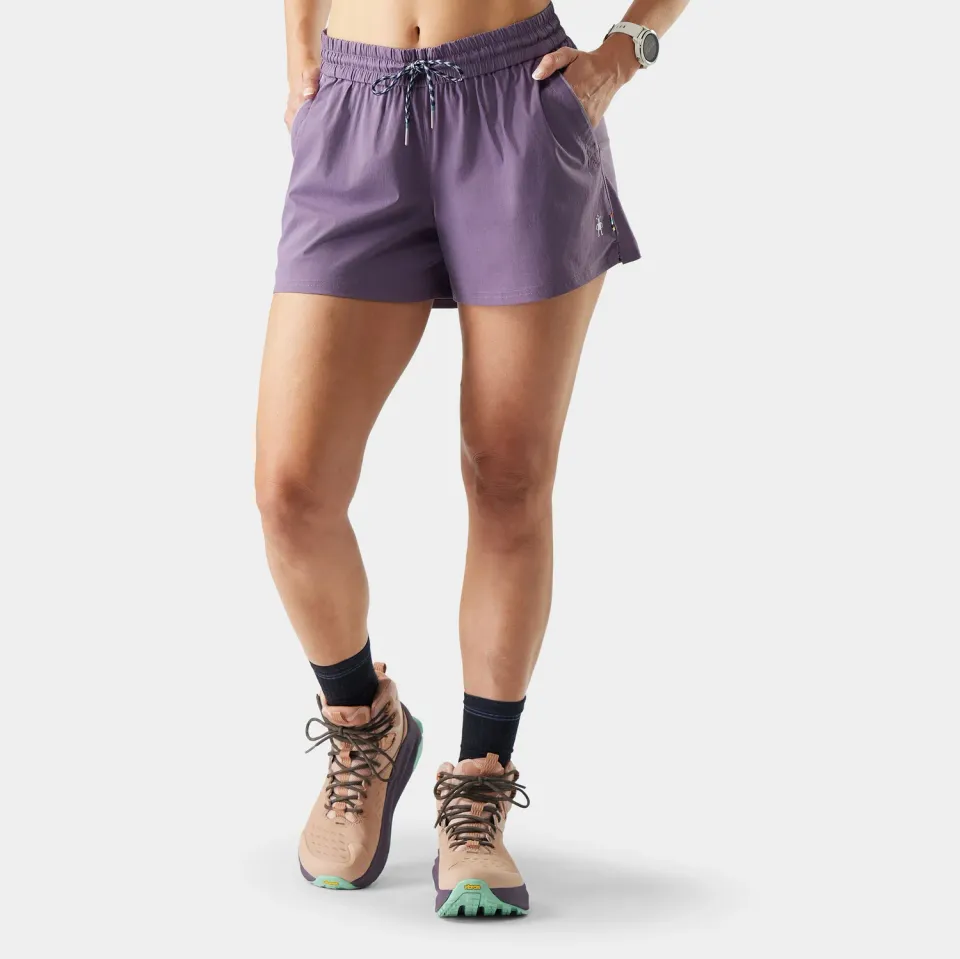 Smartwool Merino 4" Hike turshorts purple storm dame