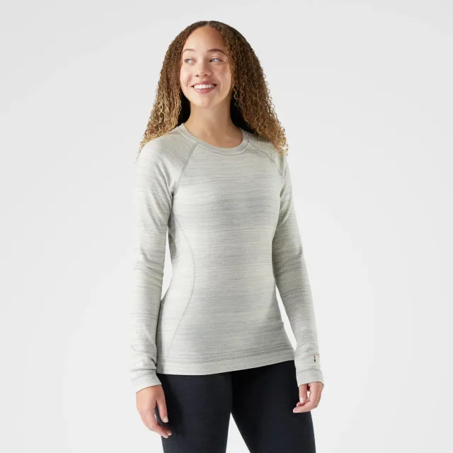 Smartwool Classic Thermal Merino ulltrøye dame lys grå