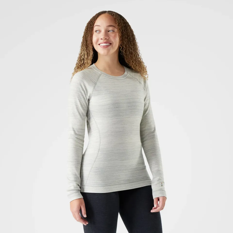 Smartwool Classic Thermal Merino ulltrøye dame lys grå