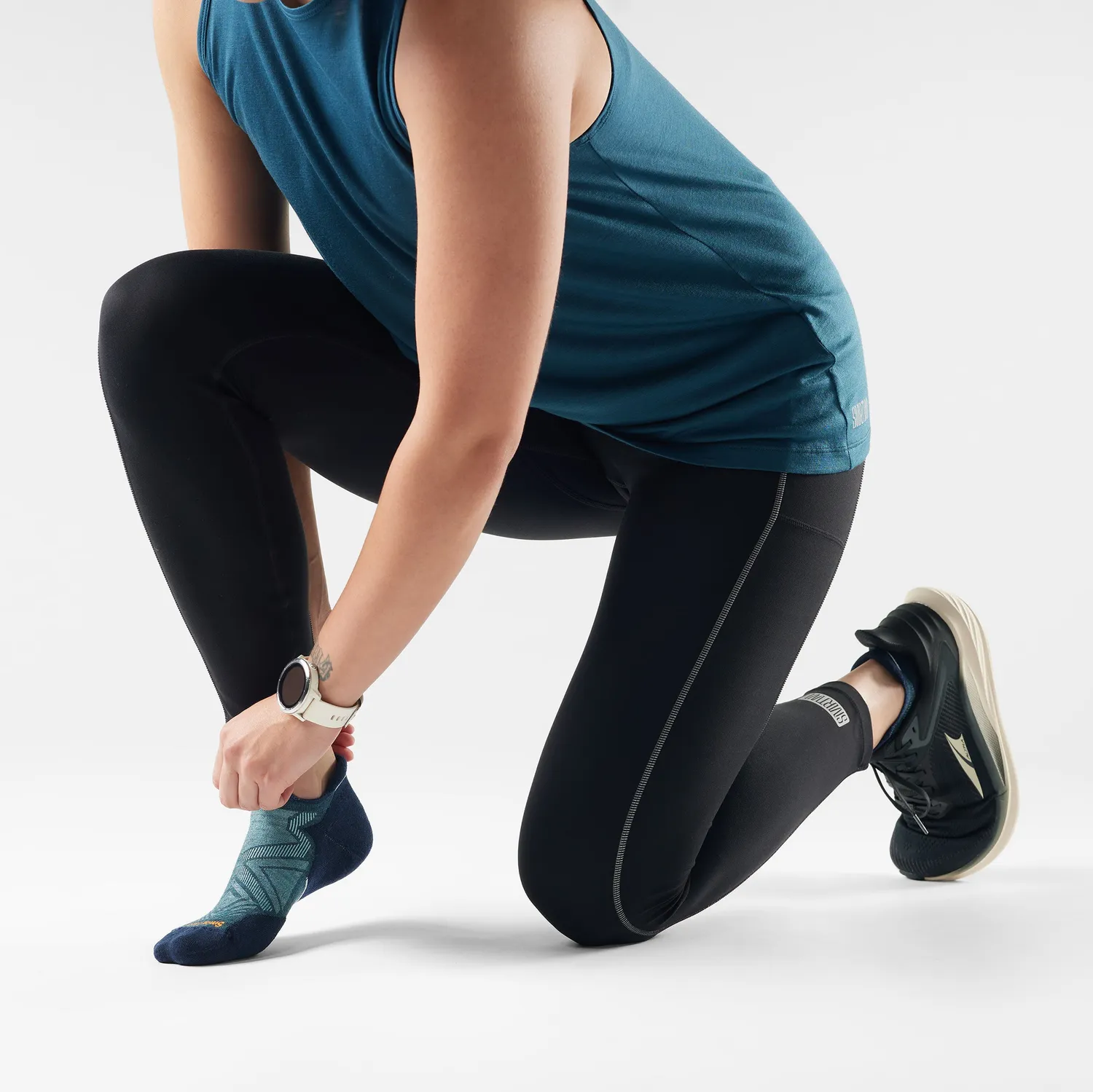 Smartwool Run Low Ankle sokker twilight blue løp