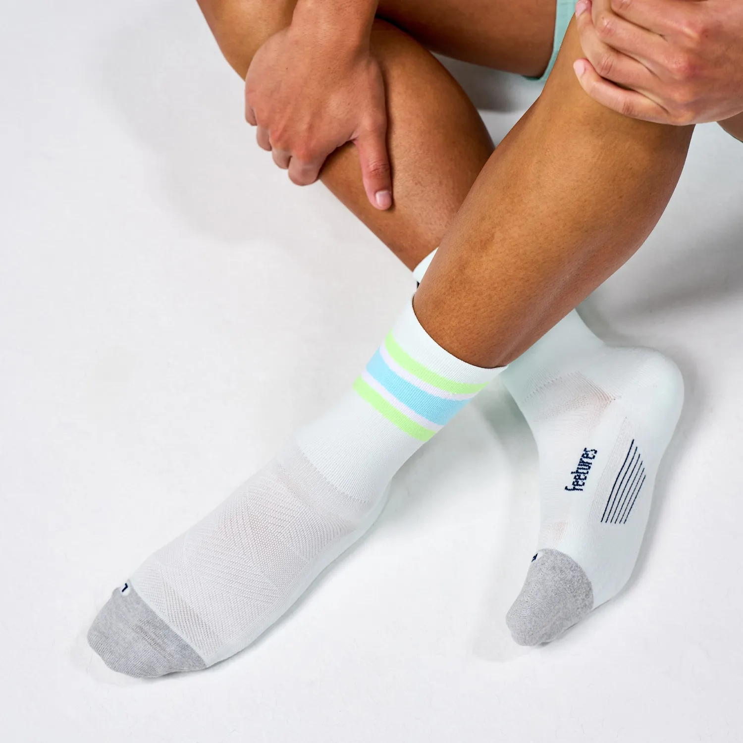 Feetures Elite Light Cushion Mini Crew sokker 6-pack hvit miks