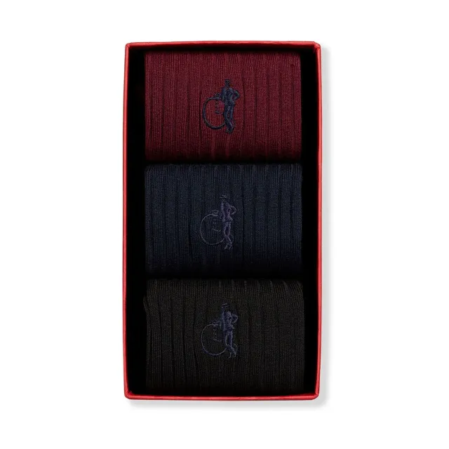 London Sock Company Simply Traditional II sokker 3 par bomull