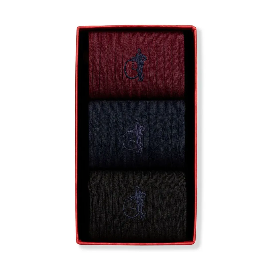 London Sock Company Simply Traditional II sokker 3 par bomull