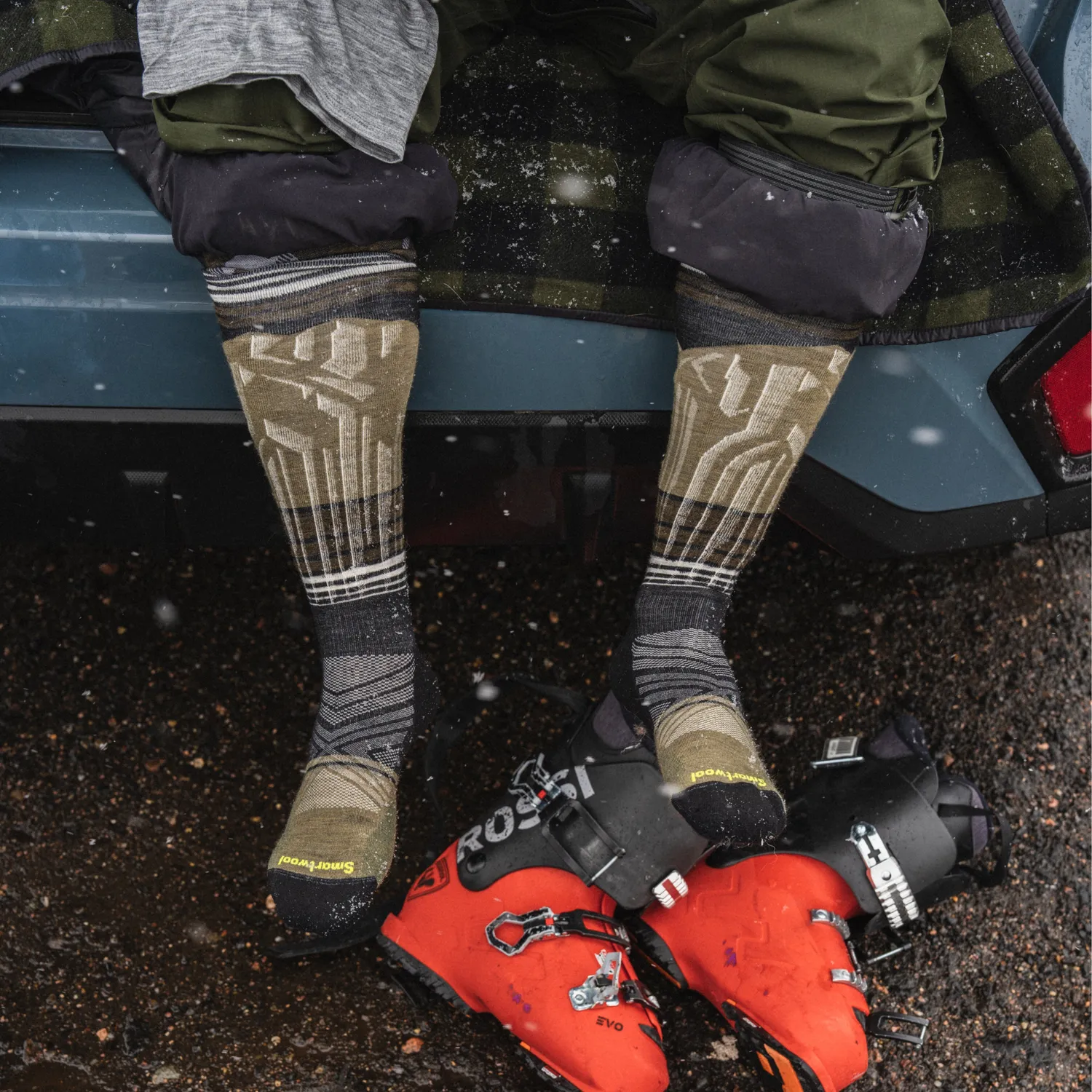 Smartwool Ski Summit Shot Over Calf skisokker Black merinoull
