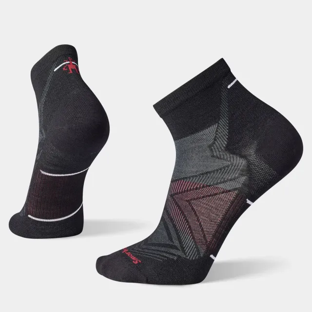 Smartwool Run Zero Cushion ankelsokker svart merino