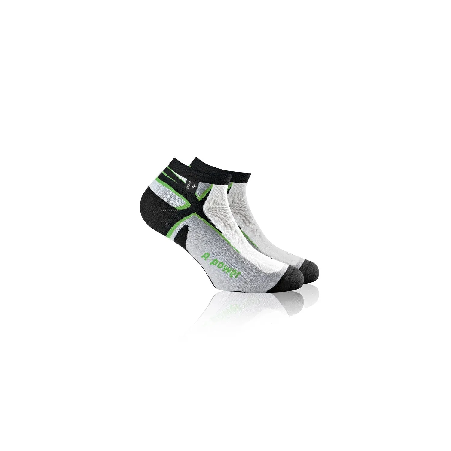 Rohner R-Power l/r løpesokker neongul 39-41