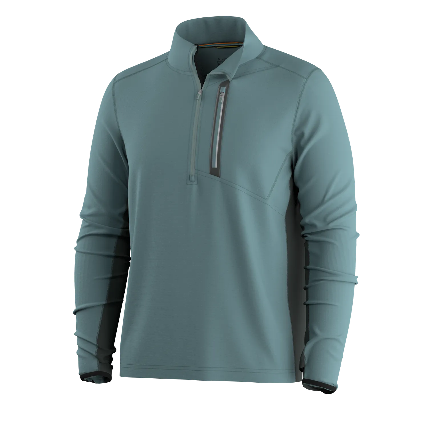 Smartwool Active Fleece 1/2 Zip fleecegenser dusty teal merino