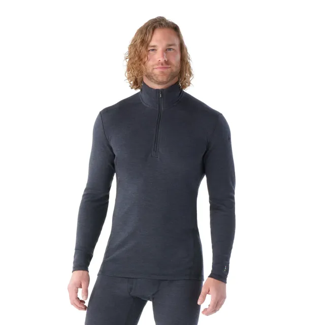 Smartwool Classic Thermal Merino quarter-zip charcoal ull