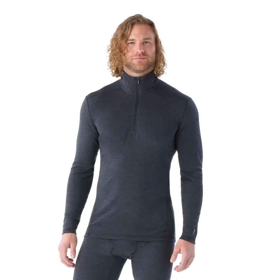 Smartwool Classic Thermal Merino quarter-zip charcoal ull