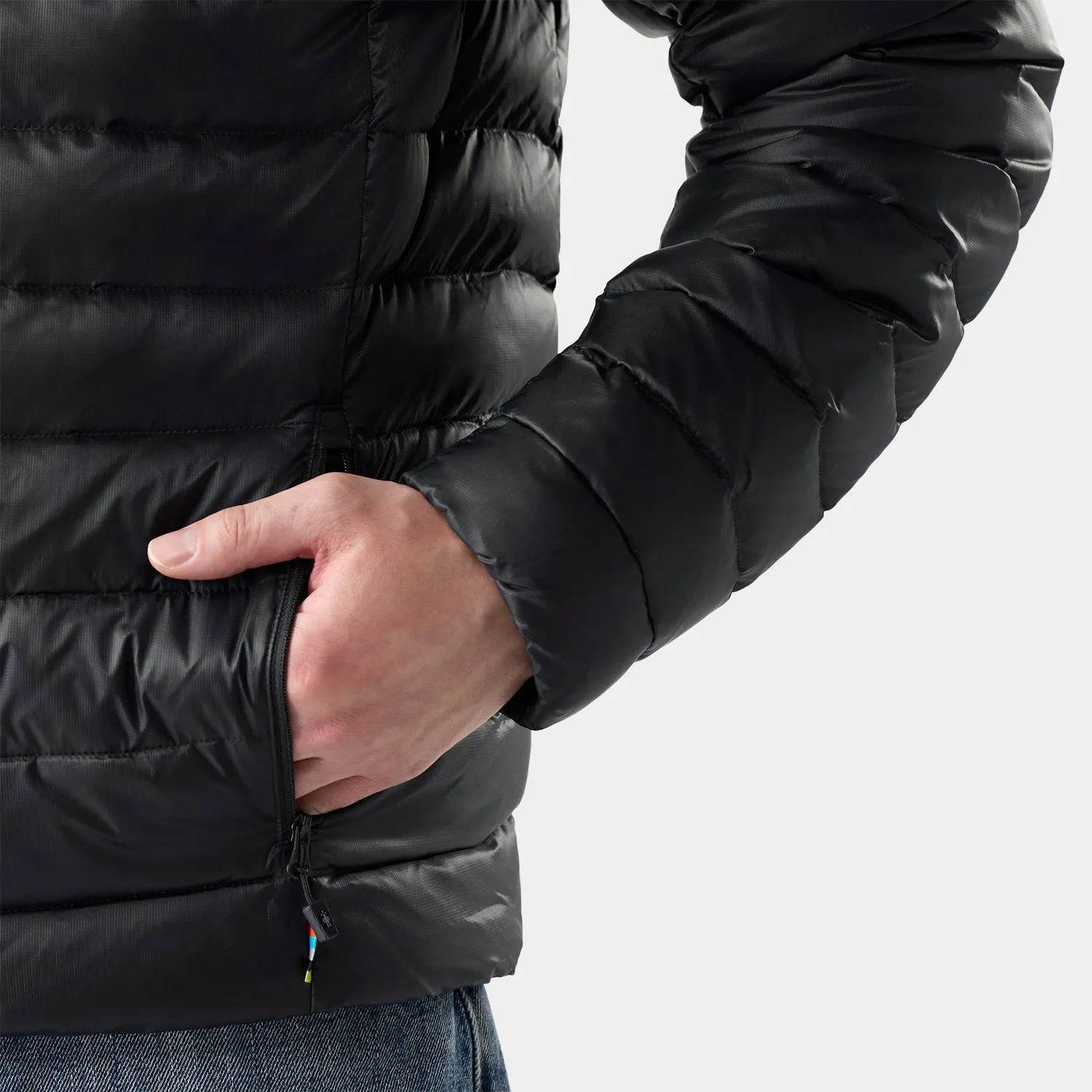 Smartwool Winterloft Hooded jakke svart dun ull