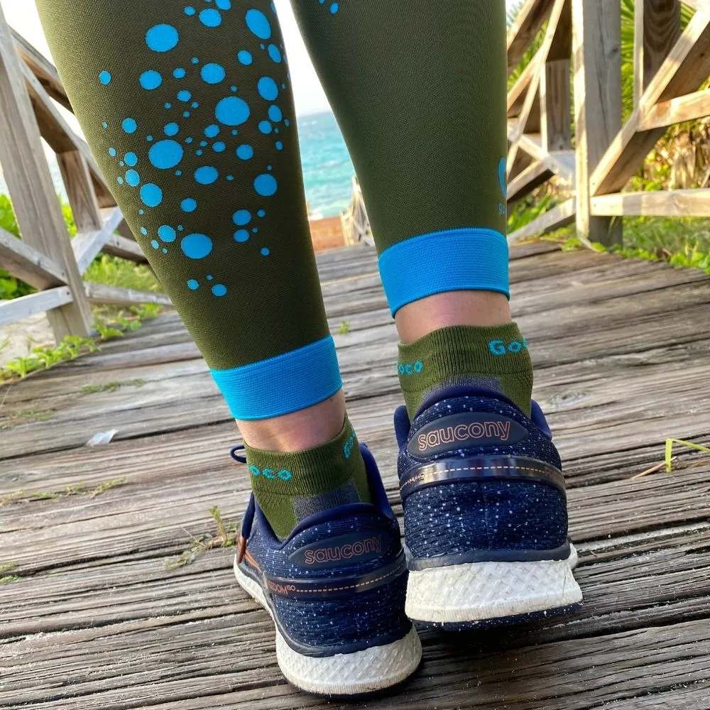 Gococo Calf Sleeves Superior leggvarmere olivengrønn S
