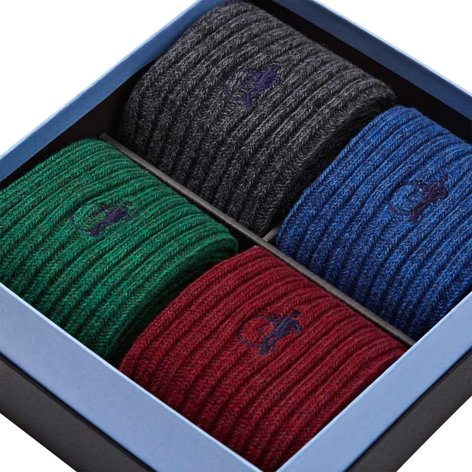 London Sock Company Kew bootsokker 4-pakning økologisk bomull