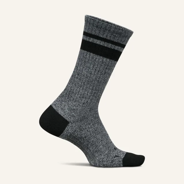 Feetures Everyday Max Cushion Crew herresokk Anytime Black