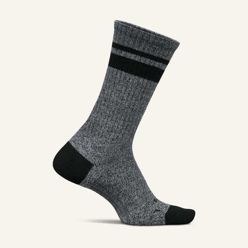 Feetures Everyday Max Cushion Crew herresokk Anytime Black