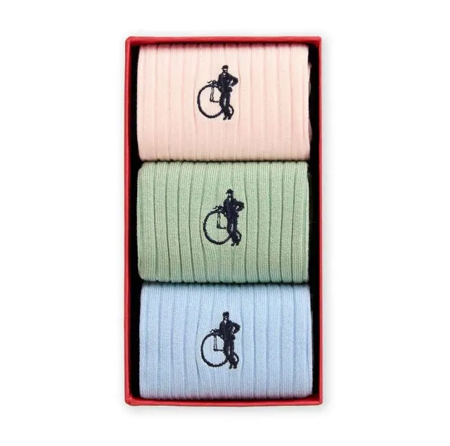 London Sock Company Pastel Pop I sokker 3-pakning pastel