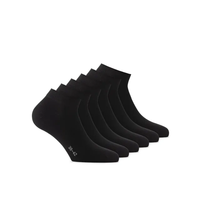 Rohner Sneaker Bamboo ankelsokker 15-pak svart bambus