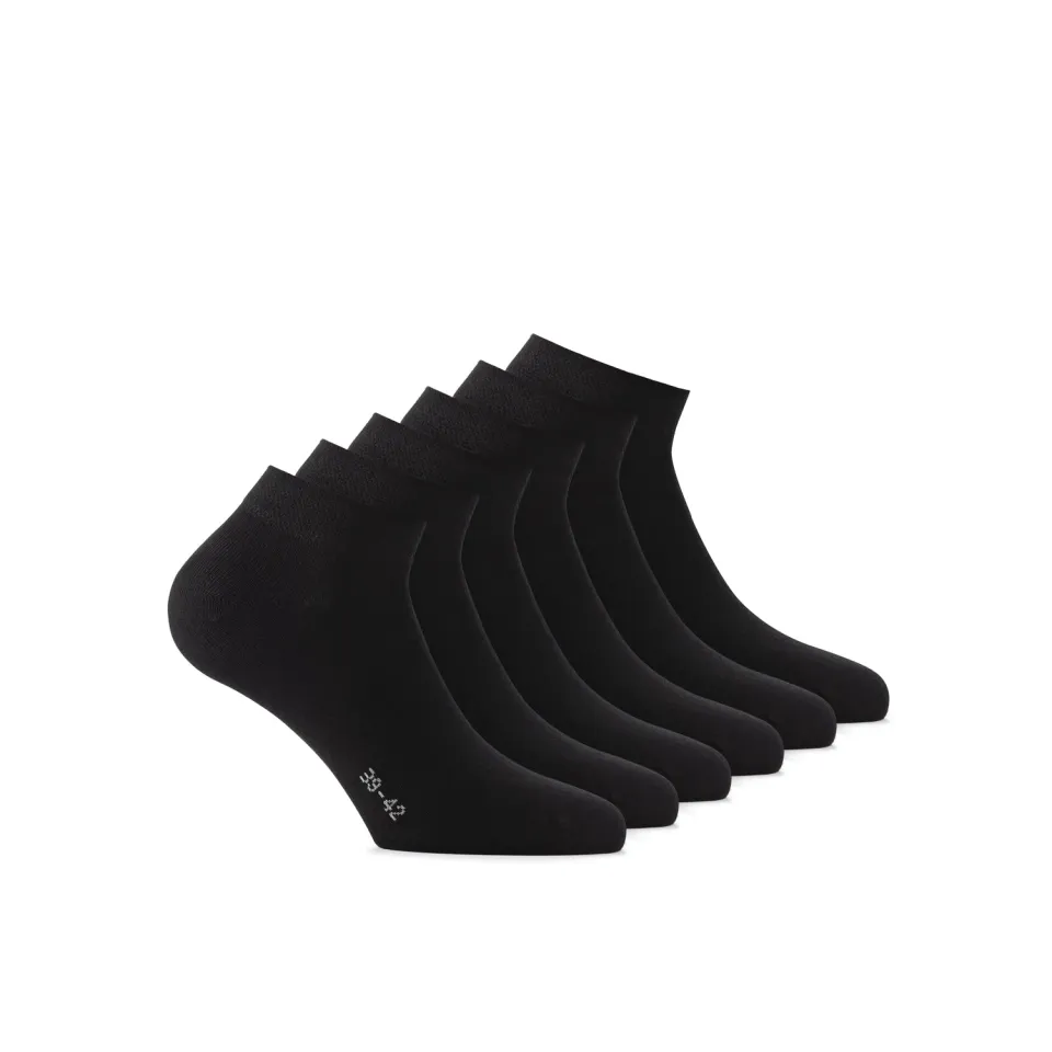 Rohner Sneaker Bamboo ankelsokker 15-pak svart bambus