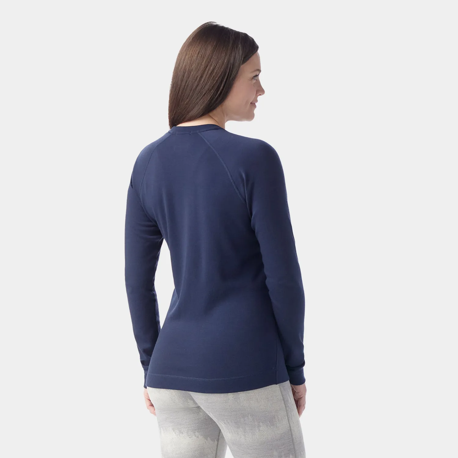 Smartwool Classic Thermal Base Layer Crew ulltrøye merino Deep Navy