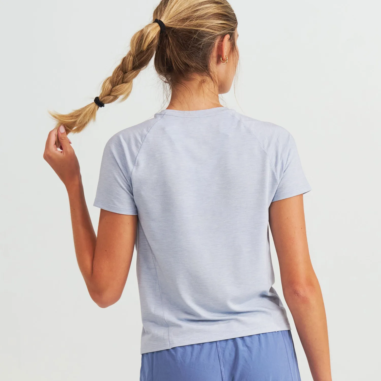 Feetures Stride Flex Performance t-skjorte dame hvit