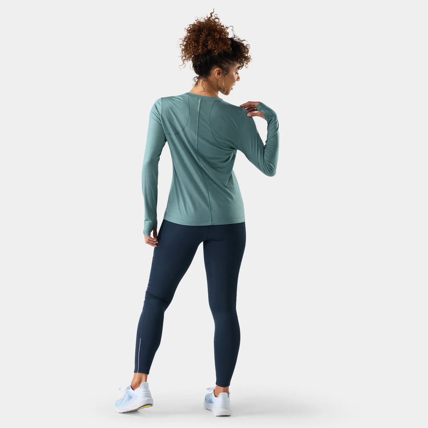 Smartwool Active langermet topp dusty teal ull