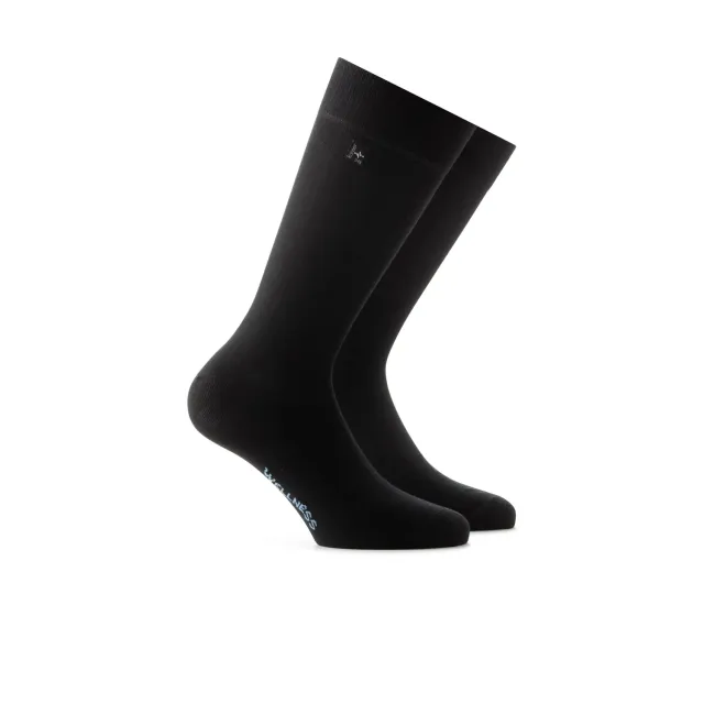 Rohner Casual herresokker svart bomull 39-46
