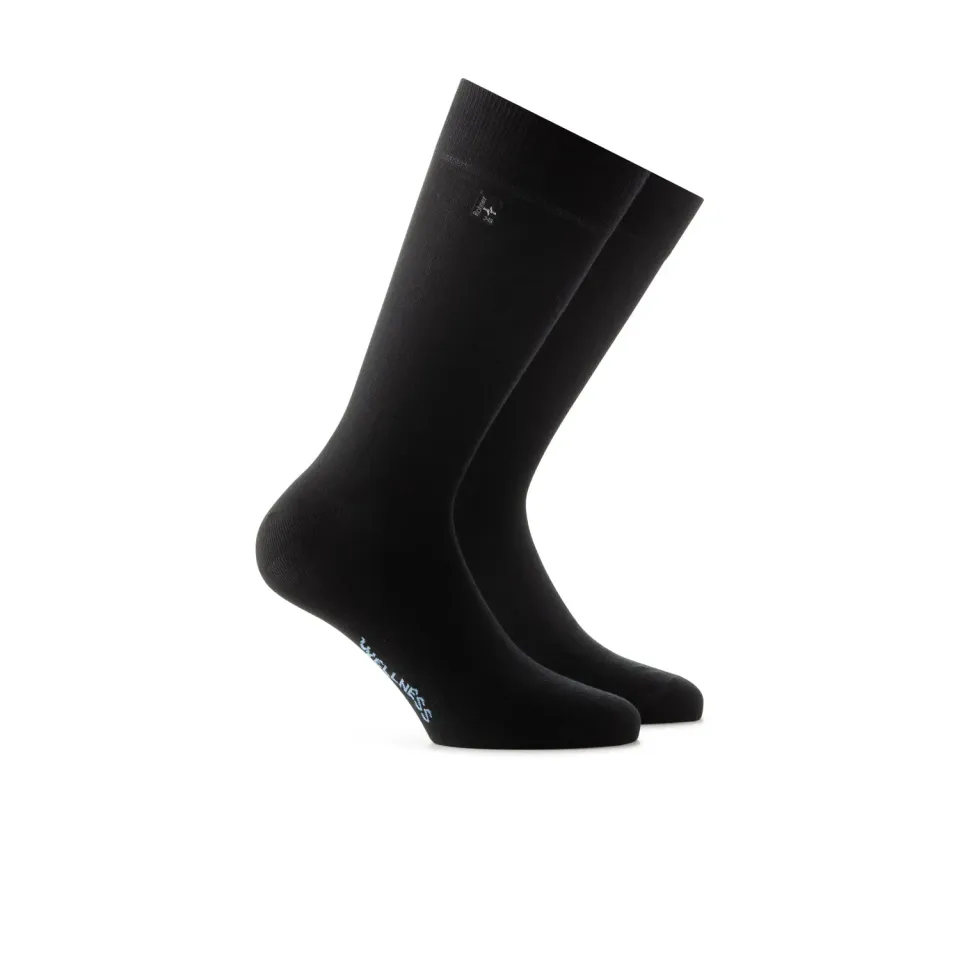 Rohner Casual herresokker svart bomull 39-46