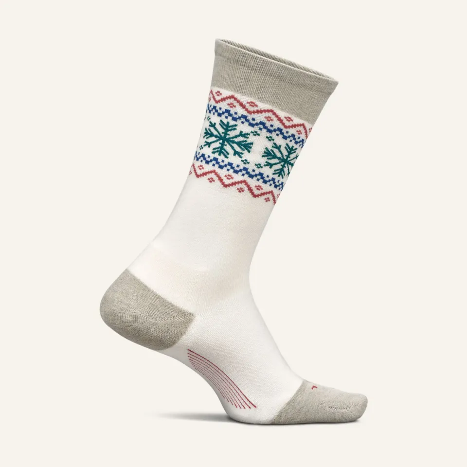 Feetures Everyday Max Cushion Crew sokker dame Snow Cream