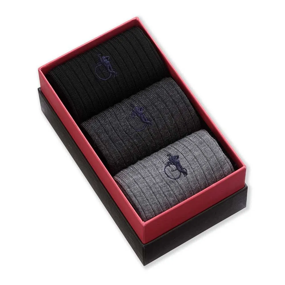 London Sock Company Merino Shadow sokker 3 par merinoull