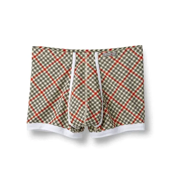 Rohner Delphine boxershorts pima-bomull rutete