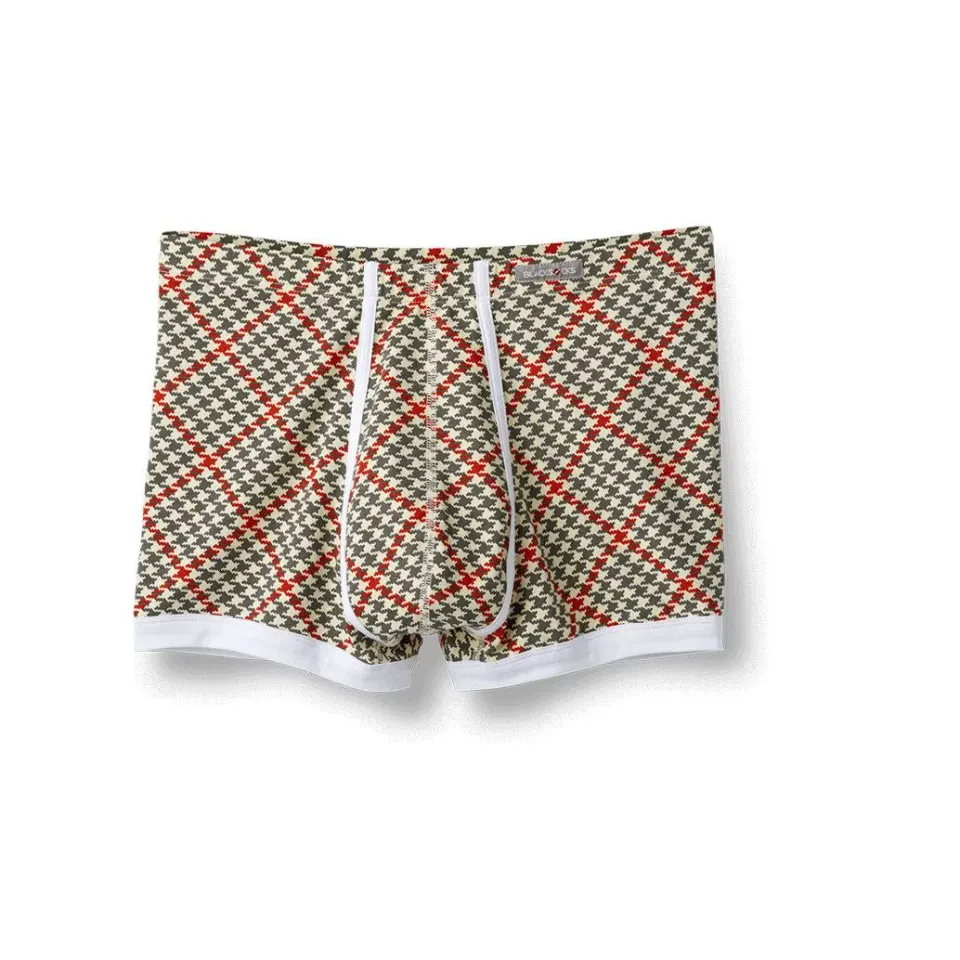 Rohner Delphine boxershorts pima-bomull rutete