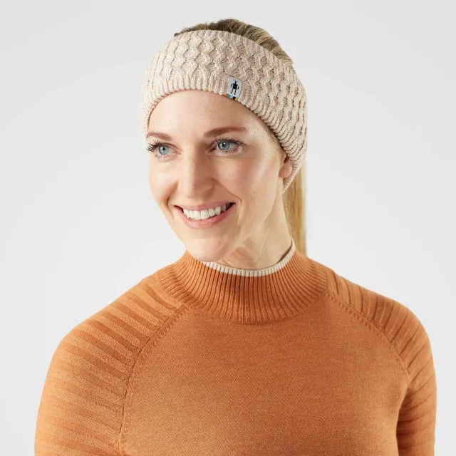 Smartwool Fleece Lined pannebånd Almond Donegal ull