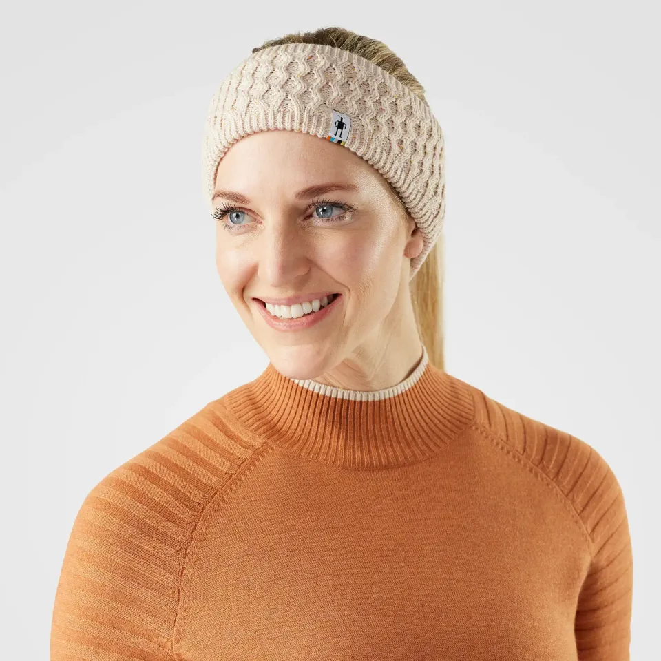 Smartwool Fleece Lined pannebånd Almond Donegal ull